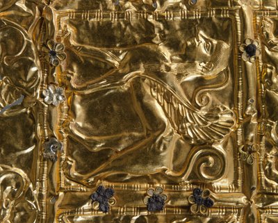 Detail of a Foil with Embossed Decoration from Delphi by Greek
