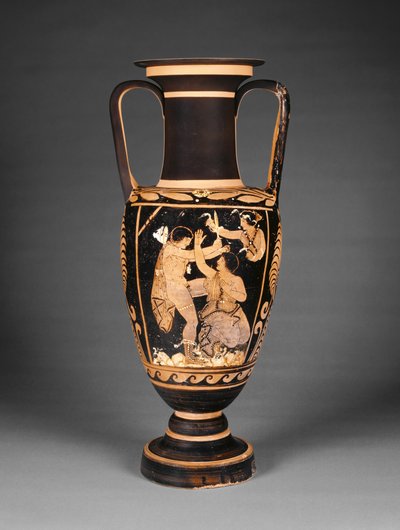 Paestan red-figure neck amphora, c.340 BC by Greek