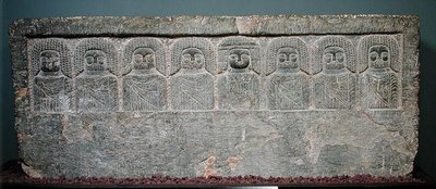 Stela with Eight Libyan Divinities, from Borj Helal by Greek