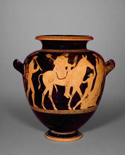 Attic red-figure stamnos, depicting the return of Hephaestus, from the Group of Polygnotus (detail) by Greek School