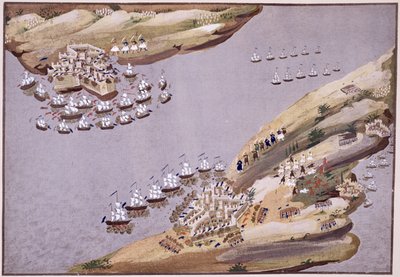 Battles for the Islands of Crete and Samos (plate 23) from Pictorial History of the Greek War of Independence by General Makryjannis by Greek School