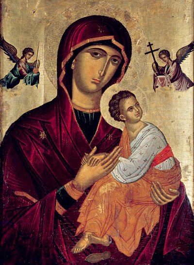 Icon Depicting the Holy Mother of the Passion by Greek School