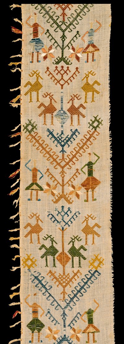 Border decorated with a Tree of Life from Siphnos, Cyclades, 17th-18th century by Greek School