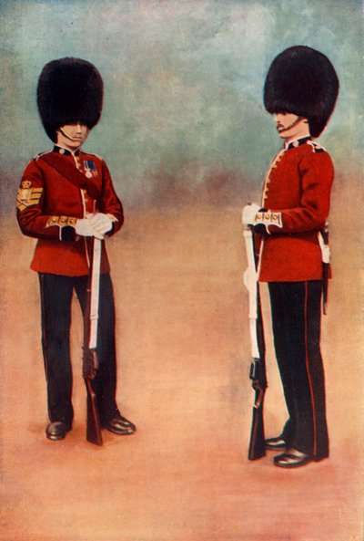 Colour-Sergeant and Private, the Scots Guards, 1900 by Gregory and Co