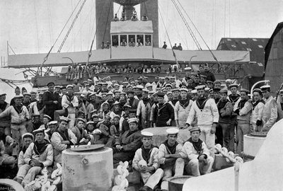 On the Forecastle of HMS Royal Sovereign, 1895 by Gregory and Co