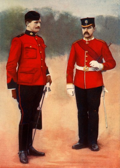 West Surrey Adjutant and East Surrey Sergeant-Major, 1901 by Gregory and Co