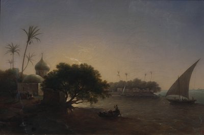 View of the Nile in Egypt, 1851 by Grigori Grigorevich Chernetsov