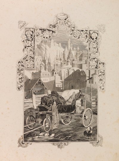 Frontispiece to novelette Tarantas The Tarantass by Vladimir Sollogub, 1845 by Grigori Grigorevich Gagarin