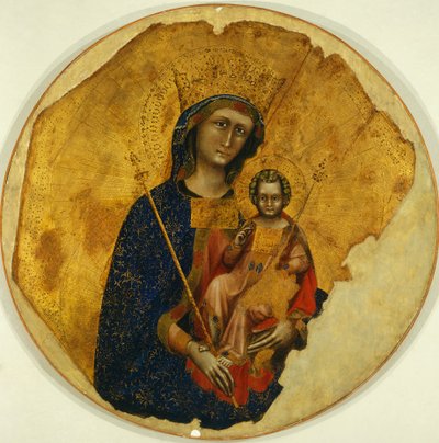 Madonna with Child, by Ridolfo Guariento or Guariento di Arpo by Guariento di Arpo