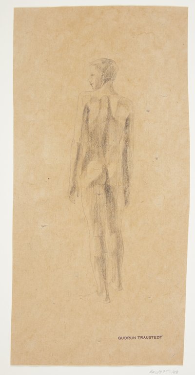 Standing Model, Boy, Seen from the Back by Gudrun Traustedt