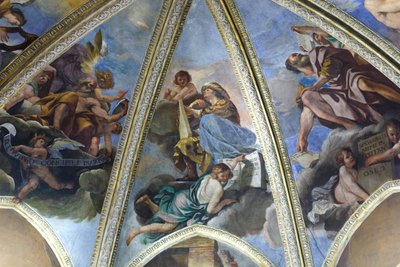 Fresco Depicting the Prophet Haggai or Aggeus by Guercino (1591-1666)
