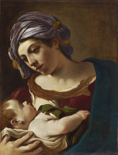 Madonna and Child by Guercino