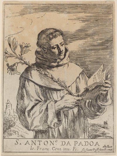 Saint Anthony of Padua by Guercino