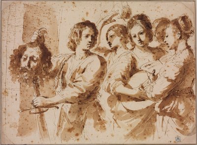 The Triumph of David by Guercino