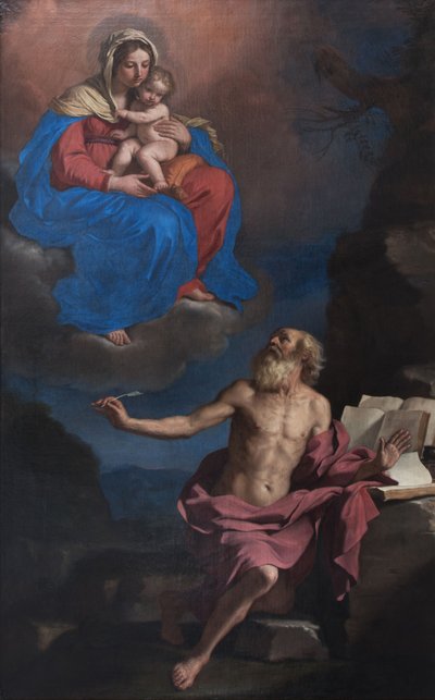 The Virgin and Child appearing to Saint Jerome by Guercino