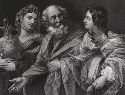 Lot and His Daughters by Guido (after) Reni