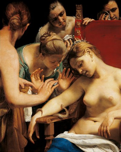 The Death of Cleopatra (detail) by Guido Cagnacci