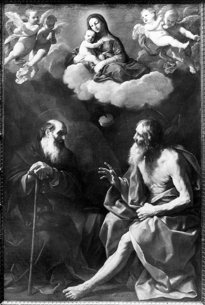 The Hermits Paul and Anthony in the Desert by Guido Reni