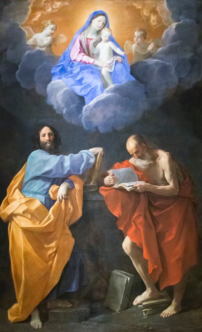 Virgin in Glory with Saints Thomas and Jerome by Guido Reni