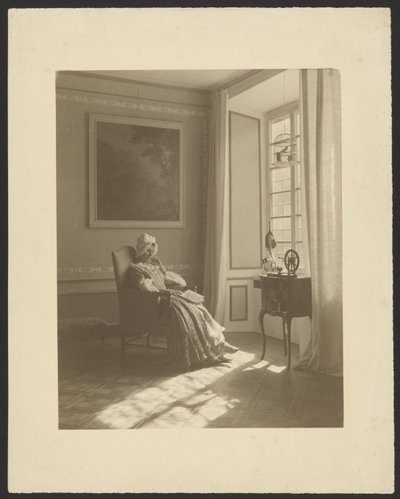 Interior with Seated Woman in Costume by Guido Rey