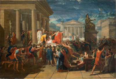 The Death of Caesar by Guillaume Guillon Lethière