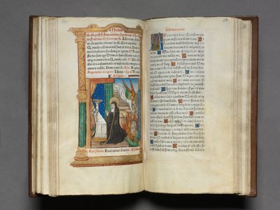 Printed Book of Hours Use of Rome: fol. 85r, Dominican Nun by Guillaume Le Rouge