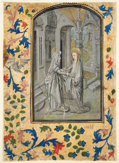 Leaf from a Book of Hours: Annunciation to the Shepherds by Guillaume Vrelant