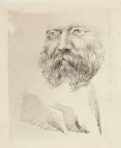 Director C.A. Zitting, Portrait Study, Face by Gunnar Berndtson
