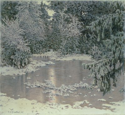 Winter Landscape by Gustaf Edolf Fjaestad