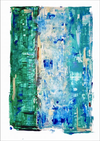 Modern Ocean Colors Abstract by Gustaf Tidholm