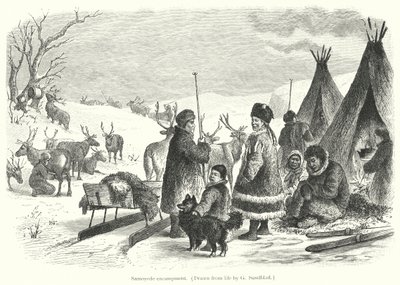 Samoyede encampment by Gustav (after) Sundblad