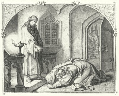 Martin Luther with the merchant Hans Kohlhase by Gustav Ferdinand Leopold Konig