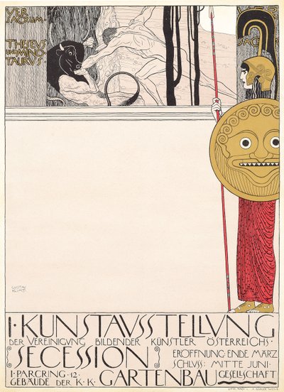 Poster for the First Secessionist Exhibition in Vienna by Gustav Klimt