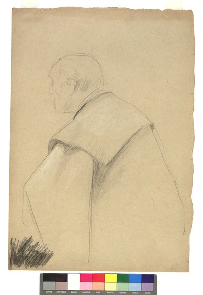 Study of an Old Man in a Robe by Gustav Klimt