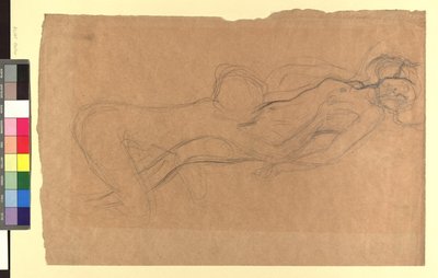 Two Female Nudes by Gustav Klimt