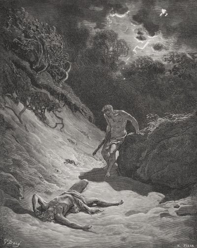 The Death of Abel, illustration from Dore
