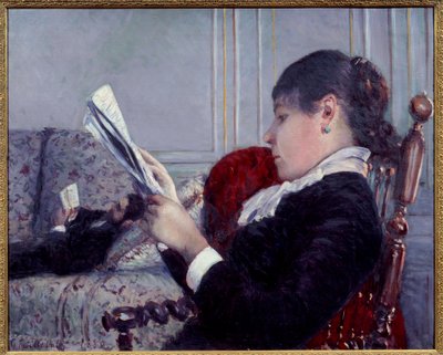 Interior, the Reader by Gustave Caillebotte