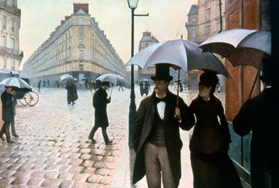 Paris Street in Rainy Weather by Gustave Caillebotte