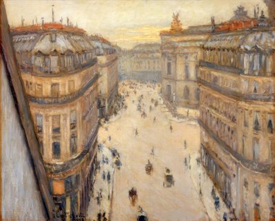 Rue Halévy, View from a Sixth Floor by Gustave Caillebotte