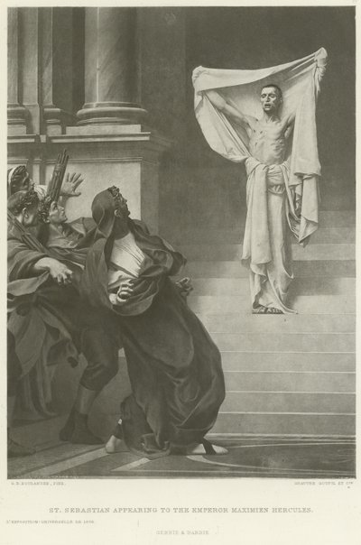 St Sebastian appearing to the Emperor Maximien Hercules by Gustave Clarence Rodolphe Boulanger