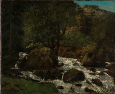 A Brook in the Forest, Jura by Gustave Courbet