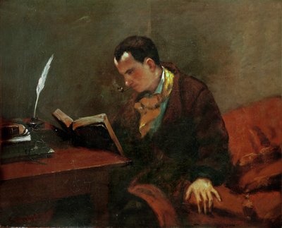 Charles Baudelaire, French Poet by Gustave Courbet