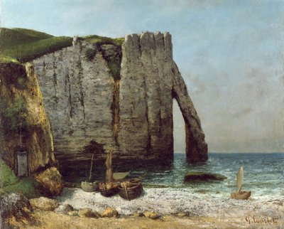 Cliffs of Étretat by Gustave Courbet