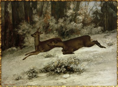 The Change, Episode of Deer Hunting in Franche-Comté by Gustave Courbet
