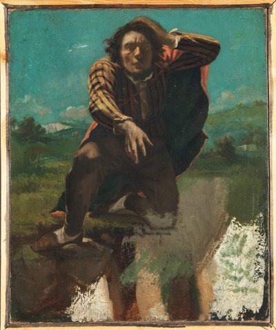 The Mad Man with Fear by Gustave Courbet