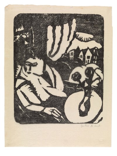 Interior of Seated Woman by the Window by Gustave de Smet