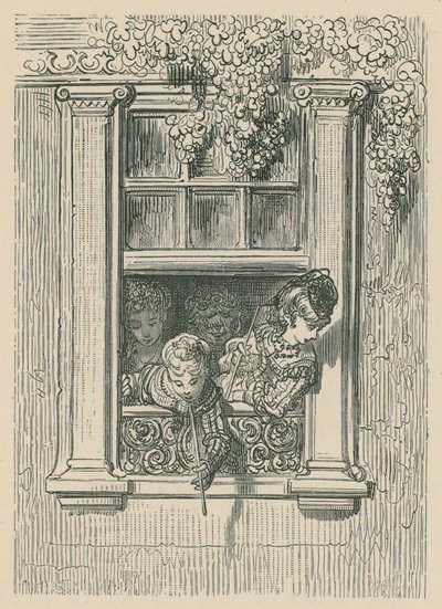 A scene of London life by Gustave Dore