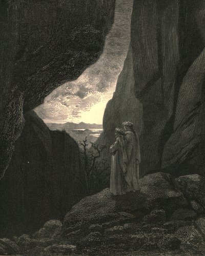 By That Hidden Way My Guide and I Did Enter, to Return to the Fair World by Gustave Dore