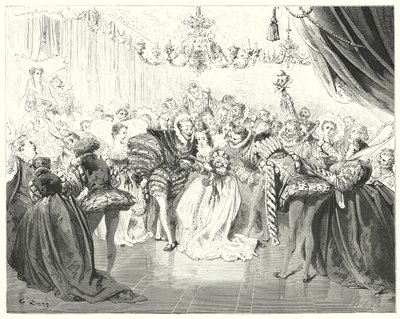Cinderella (Engraving) by Gustave Dore