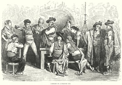 Company in a Spanish Inn by Gustave Dore